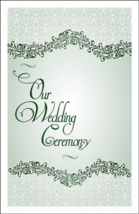 Wedding Program Cover Template 4B - Graphic 6